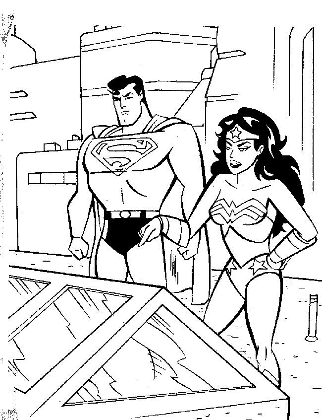 Раскраска: Super Heroes DC Comics (Супер герой) #80240 - Бесплатные раскраски для печати