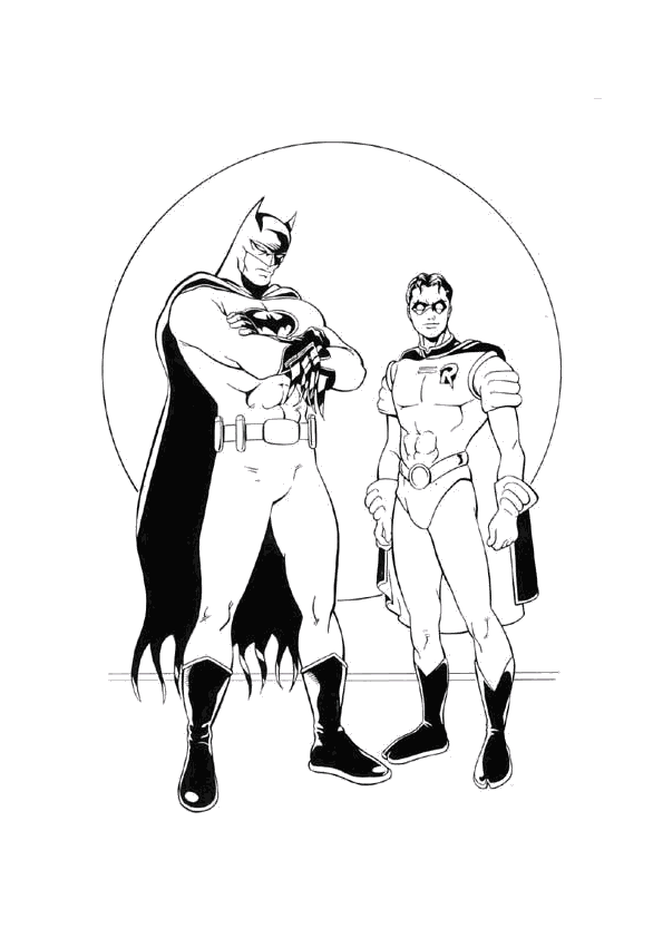 Раскраска: Super Heroes DC Comics (Супер герой) #80264 - Бесплатные раскраски для печати