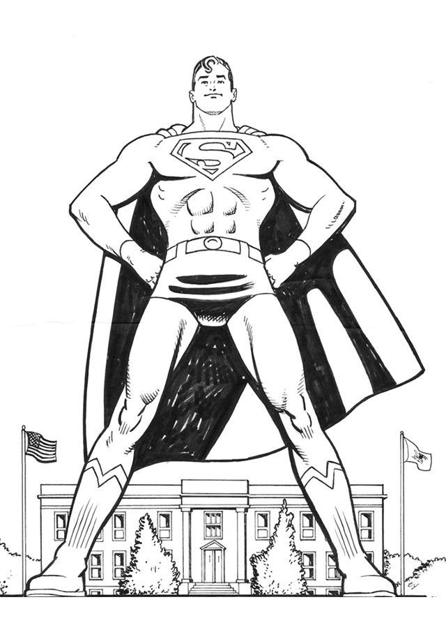 Раскраска: Super Heroes DC Comics (Супер герой) #80292 - Бесплатные раскраски для печати