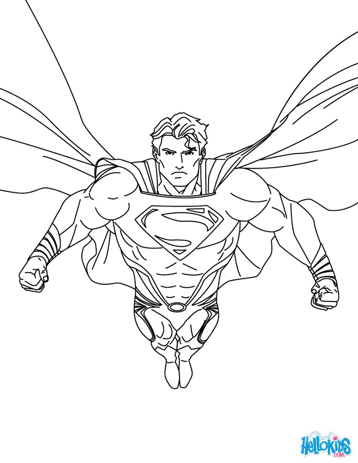Раскраска: Super Heroes DC Comics (Супер герой) #80352 - Бесплатные раскраски для печати