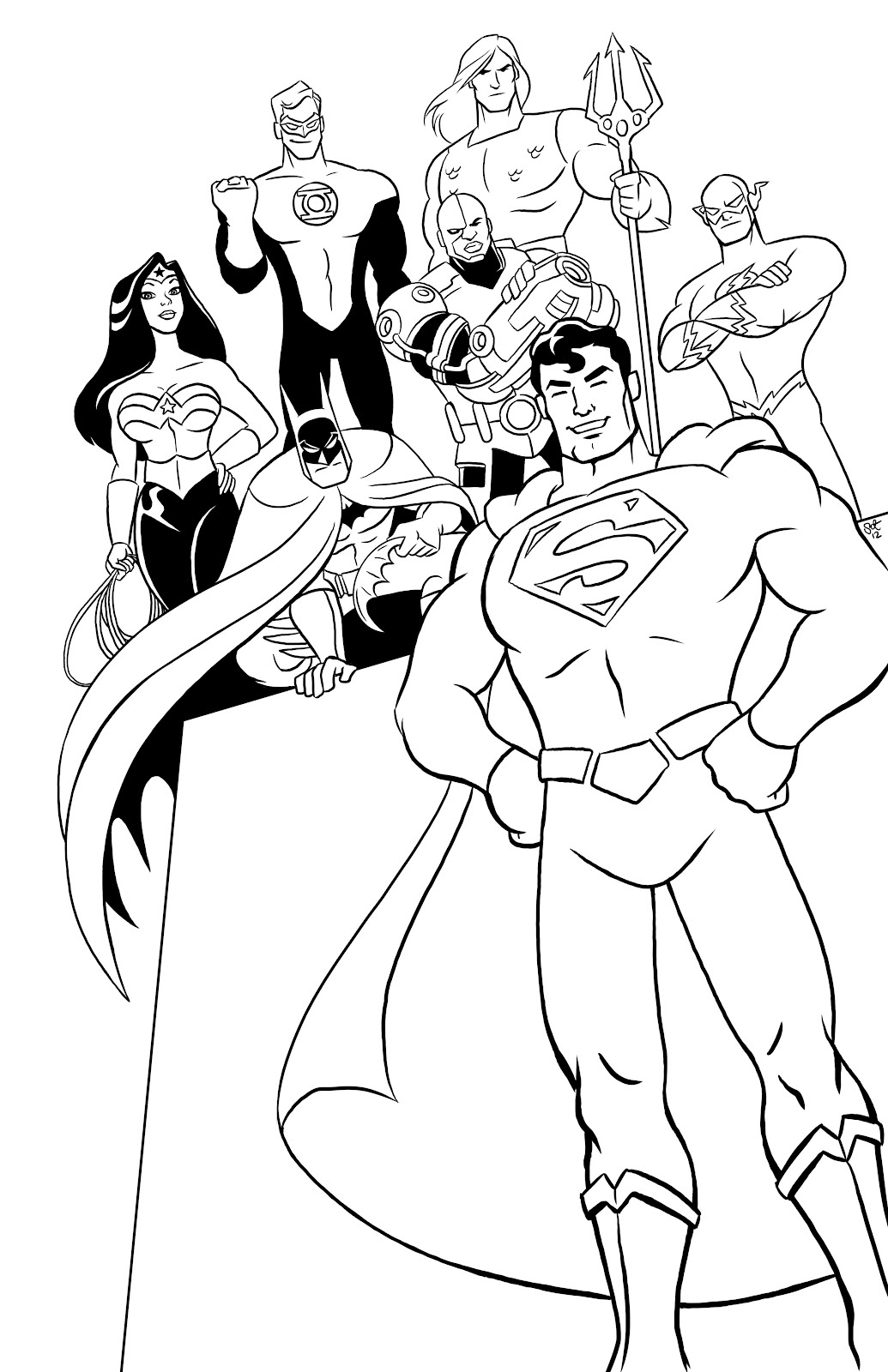 Раскраска: Super Heroes DC Comics (Супер герой) #80394 - Бесплатные раскраски для печати