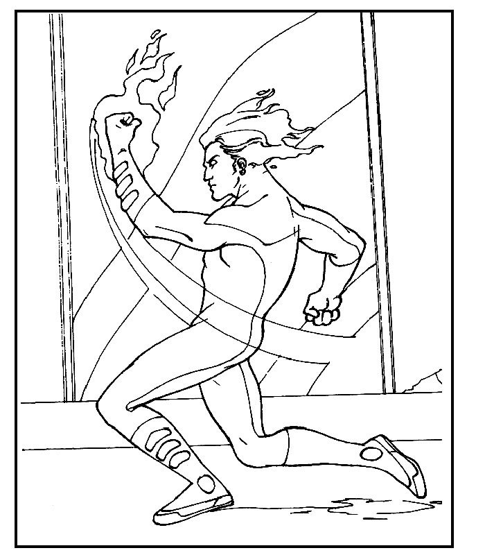 Раскраска: Фантастическая четверка (Супер герой) #76414 - Бесплатные раскраски для печати