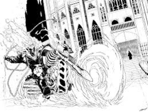 Раскраска: Ghost Rider (Супер герой) #82038 - Бесплатные раскраски для печати