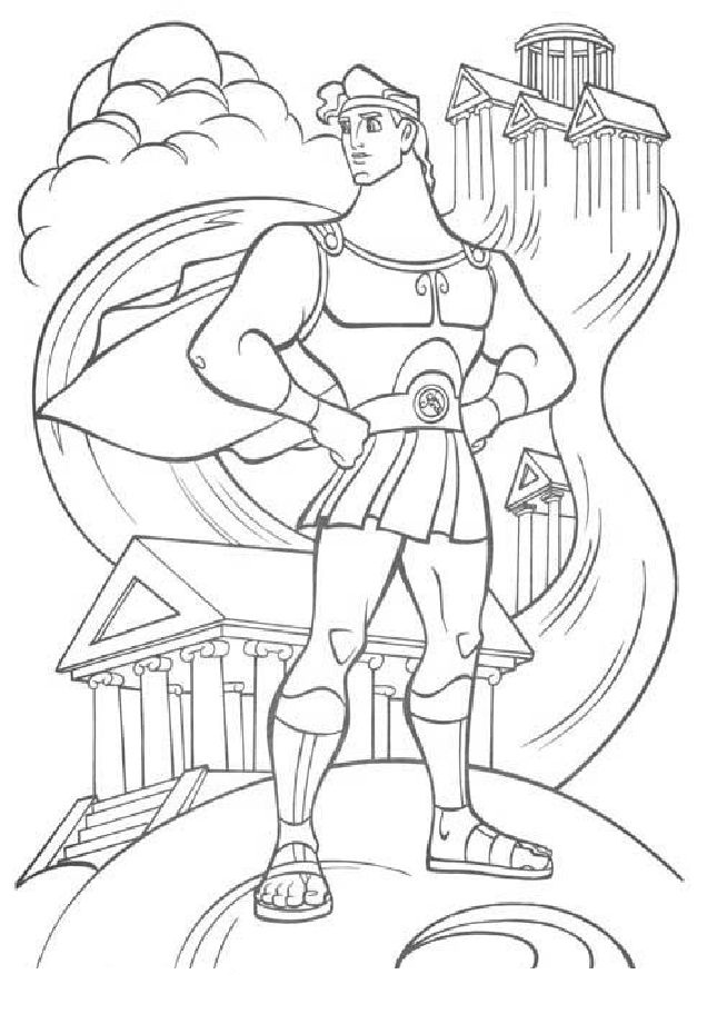 Раскраска: Геркулес (Супер герой) #84157 - Бесплатные раскраски для печати