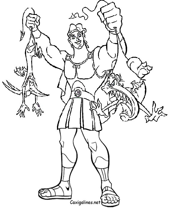 Раскраска: Геркулес (Супер герой) #84172 - Бесплатные раскраски для печати