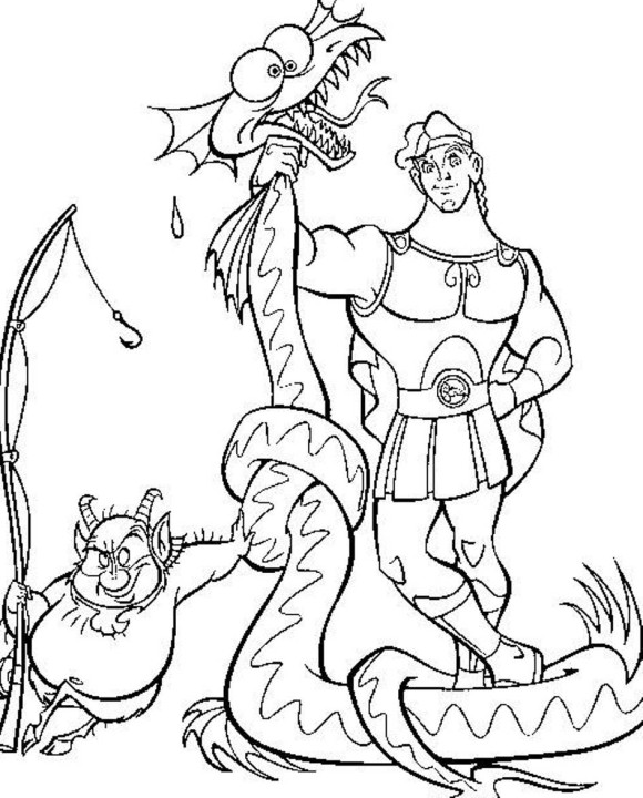 Раскраска: Геркулес (Супер герой) #84232 - Бесплатные раскраски для печати