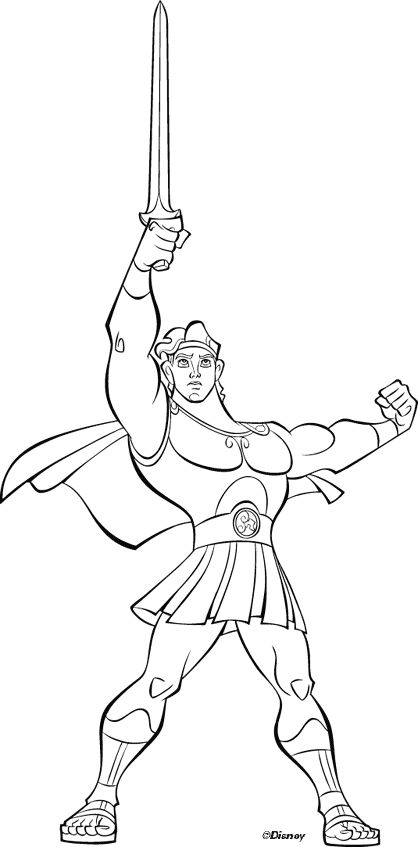 Раскраска: Геркулес (Супер герой) #84241 - Бесплатные раскраски для печати