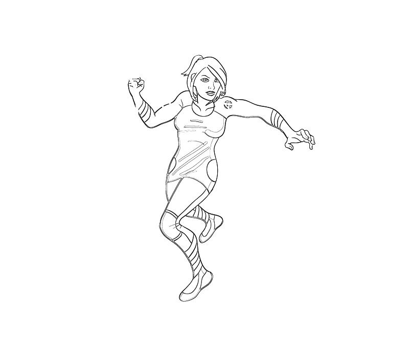 Раскраска: Женщина-невидимка (Супер герой) #83228 - Бесплатные раскраски для печати