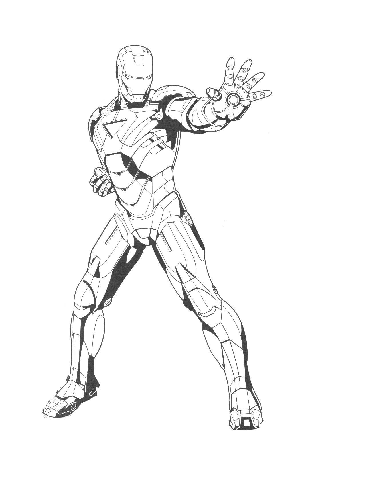 Раскраска: Железный Человек (Супер герой) #80522 - Бесплатные раскраски для печати
