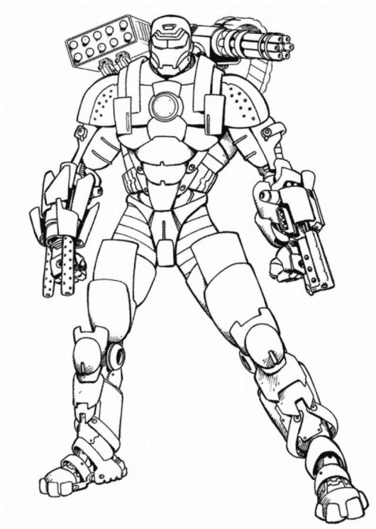 Раскраска: Железный Человек (Супер герой) #80524 - Раскраски для печати
