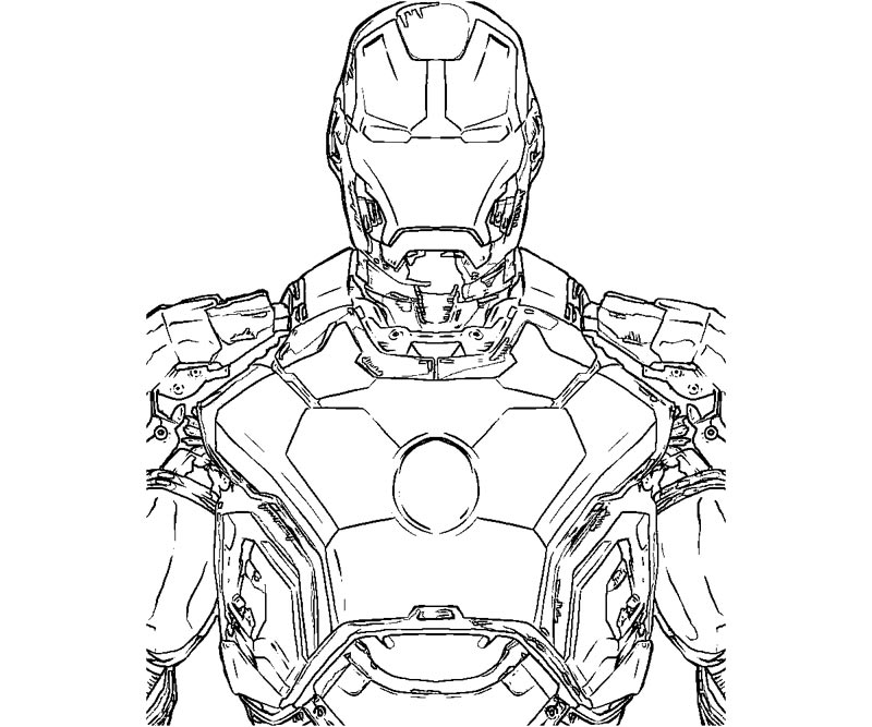 Раскраска: Железный Человек (Супер герой) #80536 - Бесплатные раскраски для печати