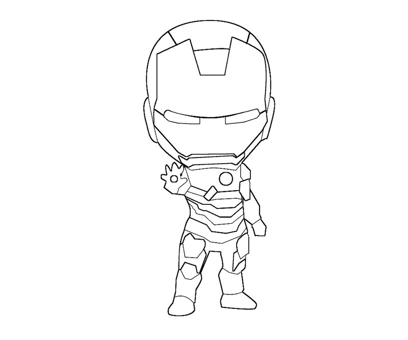 Раскраска: Железный Человек (Супер герой) #80541 - Бесплатные раскраски для печати