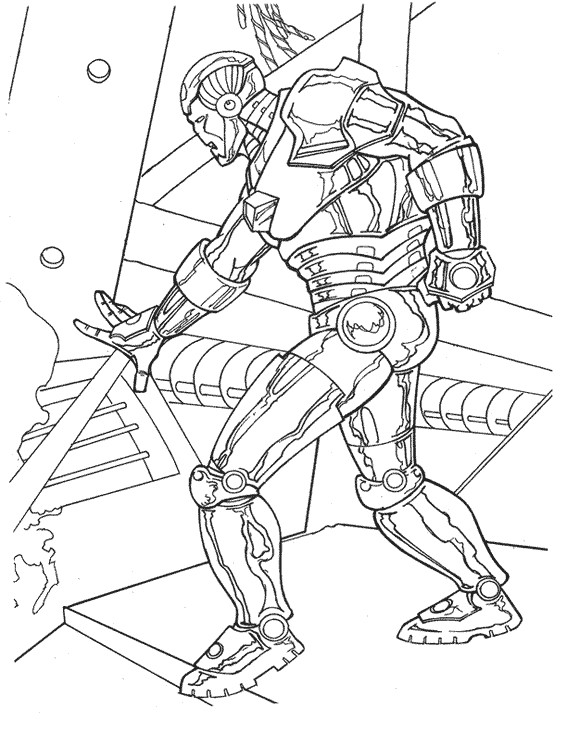 Раскраска: Железный Человек (Супер герой) #80559 - Бесплатные раскраски для печати