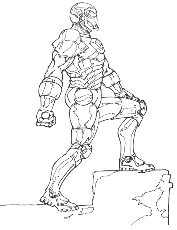 Раскраска: Железный Человек (Супер герой) #80567 - Бесплатные раскраски для печати
