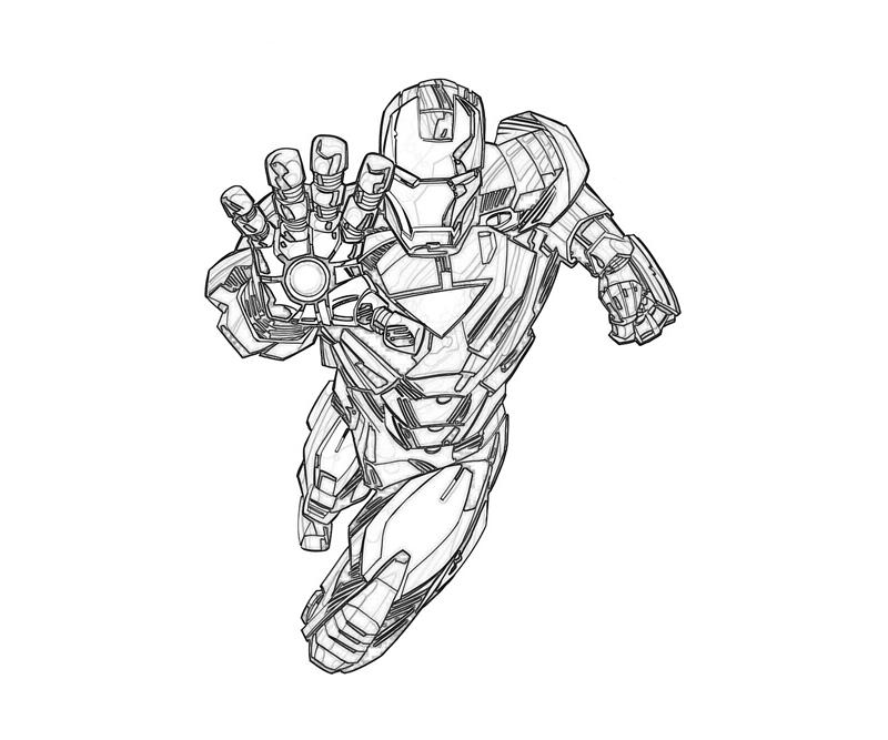 Раскраска: Железный Человек (Супер герой) #80595 - Бесплатные раскраски для печати