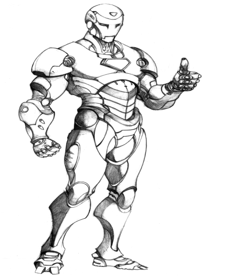 Раскраска: Железный Человек (Супер герой) #80607 - Бесплатные раскраски для печати