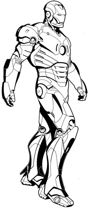 Раскраска: Железный Человек (Супер герой) #80608 - Бесплатные раскраски для печати