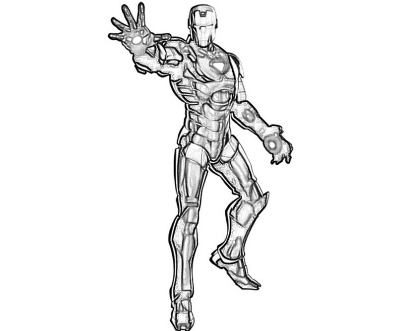 Раскраска: Железный Человек (Супер герой) #80617 - Бесплатные раскраски для печати
