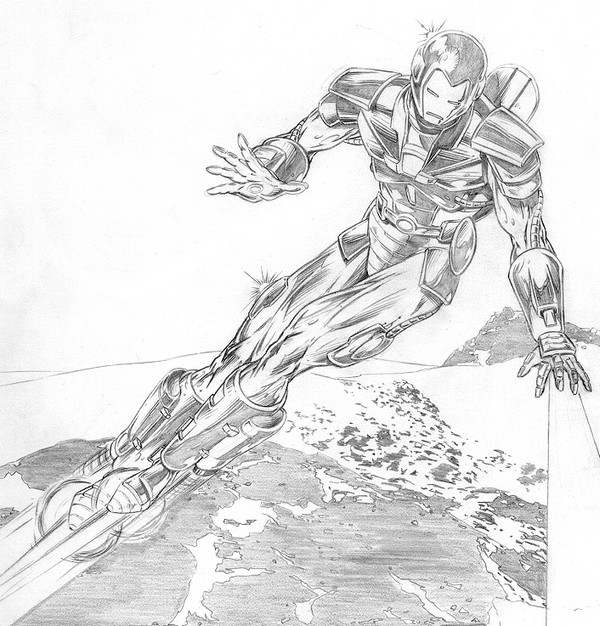 Раскраска: Железный Человек (Супер герой) #80621 - Бесплатные раскраски для печати