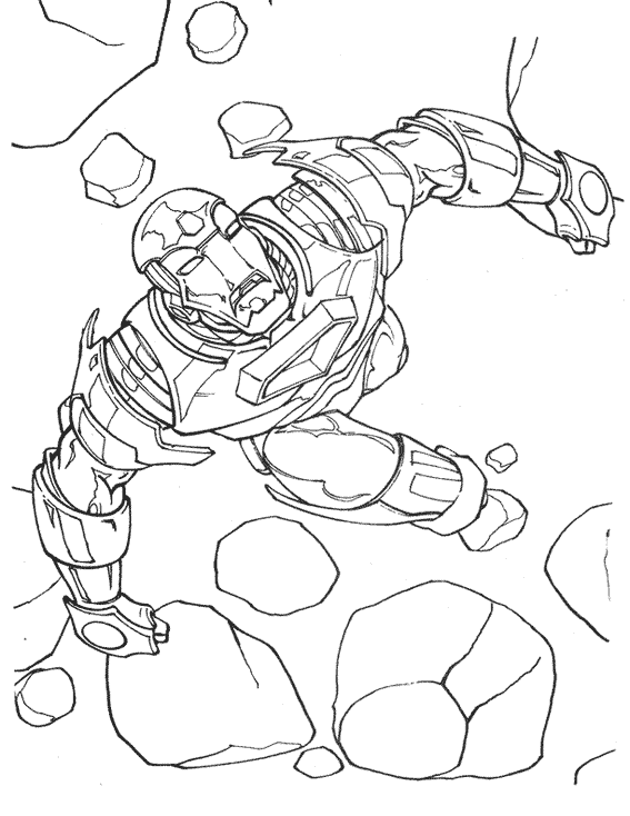 Раскраска: Железный Человек (Супер герой) #80624 - Бесплатные раскраски для печати