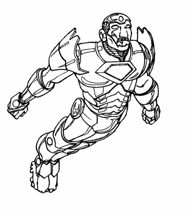 Раскраска: Железный Человек (Супер герой) #80634 - Бесплатные раскраски для печати