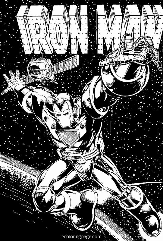 Раскраска: Железный Человек (Супер герой) #80642 - Бесплатные раскраски для печати