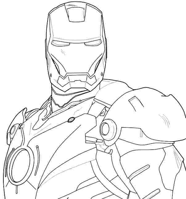 Раскраска: Железный Человек (Супер герой) #80649 - Бесплатные раскраски для печати