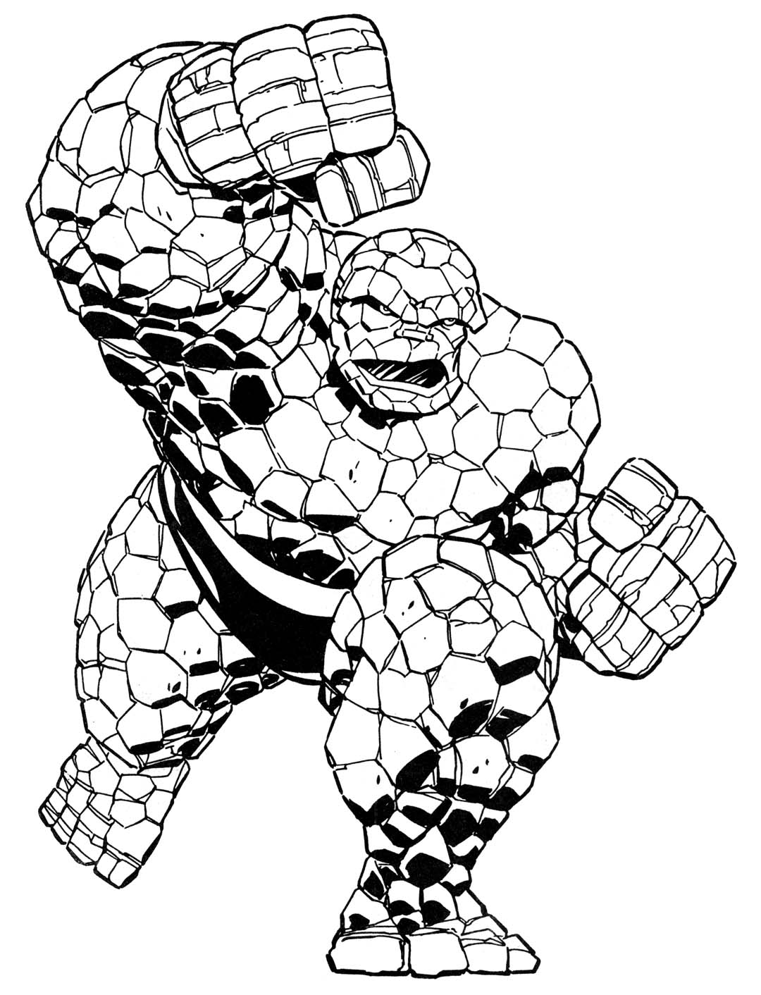 Раскраска: Marvel Superhero (Супер герой) #79588 - Бесплатные раскраски для печати