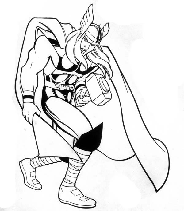 Раскраска: Marvel Superhero (Супер герой) #79640 - Бесплатные раскраски для печати