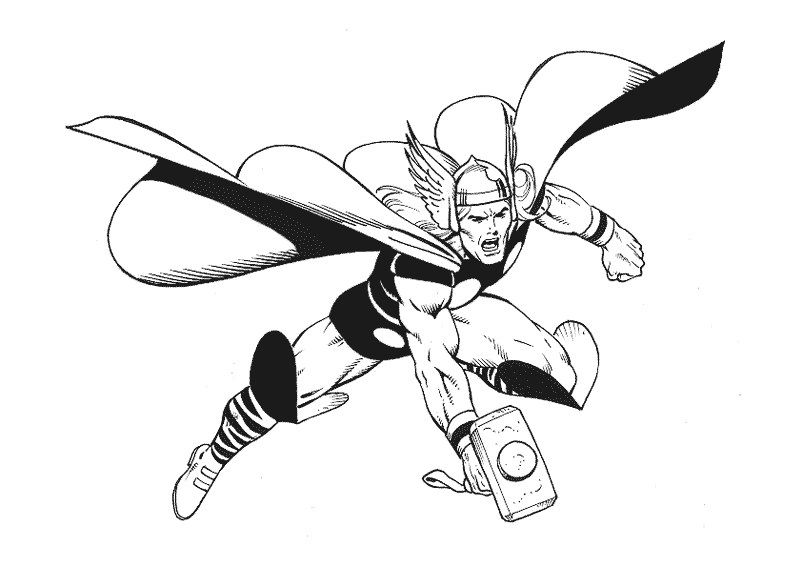 Раскраска: Marvel Superhero (Супер герой) #79667 - Бесплатные раскраски для печати