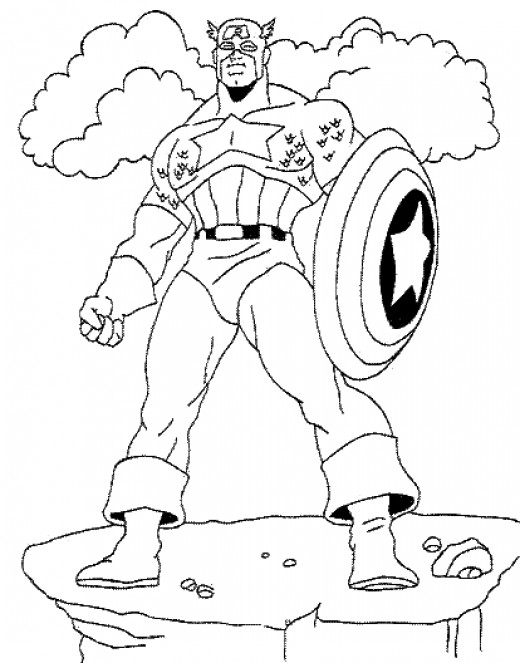 Раскраска: Marvel Superhero (Супер герой) #79695 - Бесплатные раскраски для печати