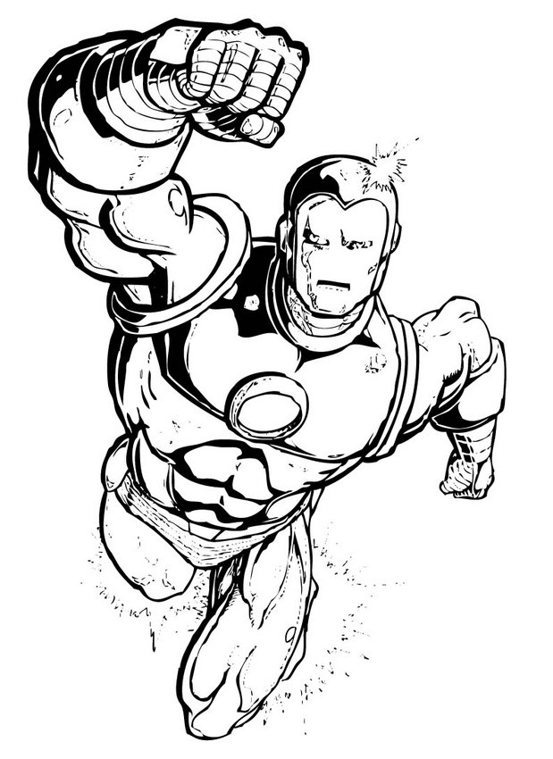 Раскраска: Marvel Superhero (Супер герой) #79714 - Бесплатные раскраски для печати