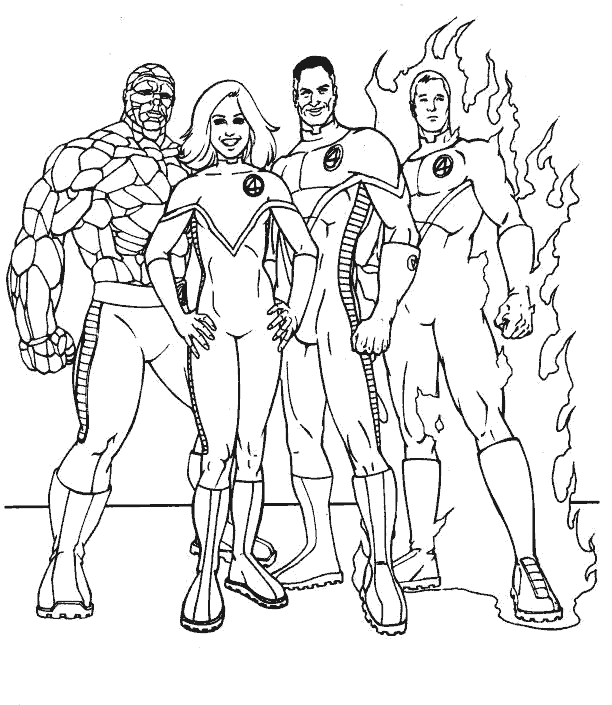 Раскраска: Marvel Superhero (Супер герой) #79787 - Бесплатные раскраски для печати