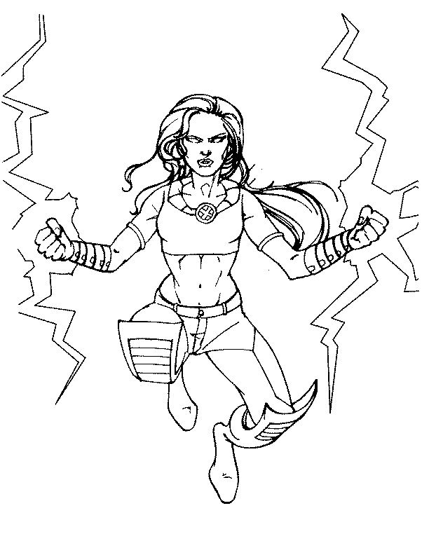 Раскраска: Marvel Superhero (Супер герой) #79805 - Бесплатные раскраски для печати