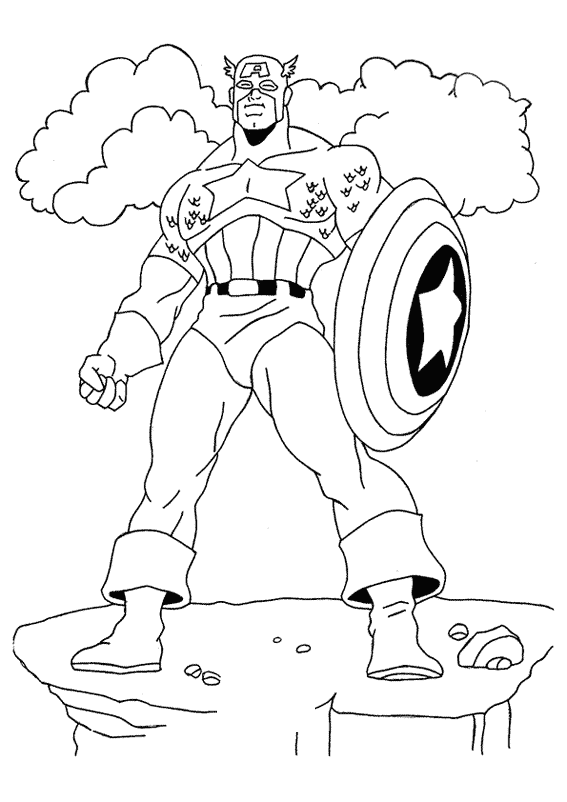 Раскраска: Marvel Superhero (Супер герой) #79825 - Бесплатные раскраски для печати