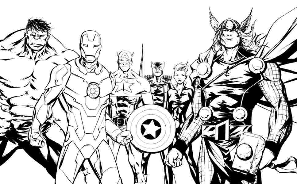 Раскраска: Marvel Superhero (Супер герой) #79857 - Бесплатные раскраски для печати