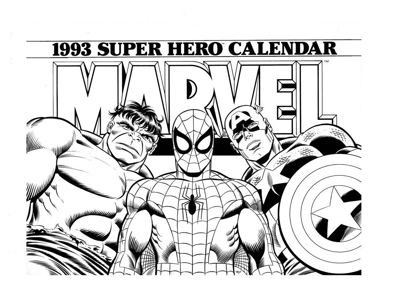 Раскраска: Marvel Superhero (Супер герой) #79862 - Бесплатные раскраски для печати
