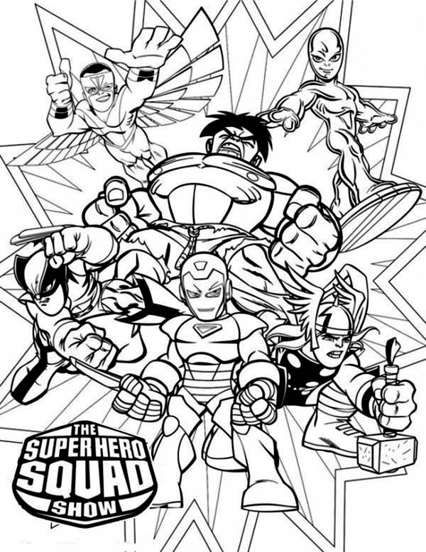 Раскраска: Marvel Superhero (Супер герой) #79864 - Бесплатные раскраски для печати