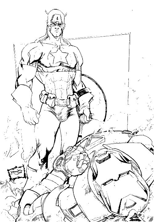 Раскраска: Marvel Superhero (Супер герой) #79865 - Бесплатные раскраски для печати
