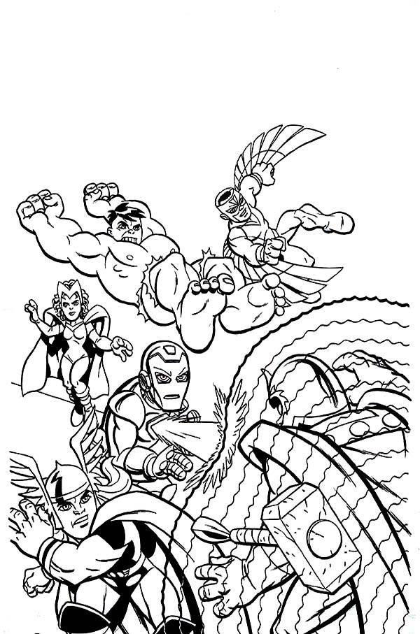 Раскраска: Marvel Superhero (Супер герой) #79873 - Бесплатные раскраски для печати