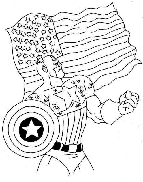Раскраска: Marvel Superhero (Супер герой) #79992 - Бесплатные раскраски для печати