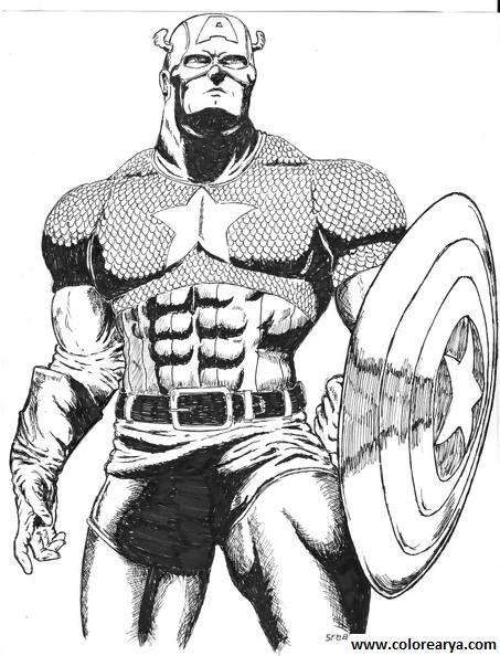 Раскраска: Marvel Superhero (Супер герой) #80008 - Бесплатные раскраски для печати