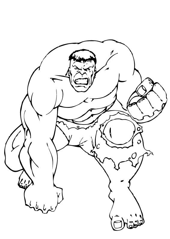 Раскраска: Marvel Superhero (Супер герой) #80032 - Бесплатные раскраски для печати