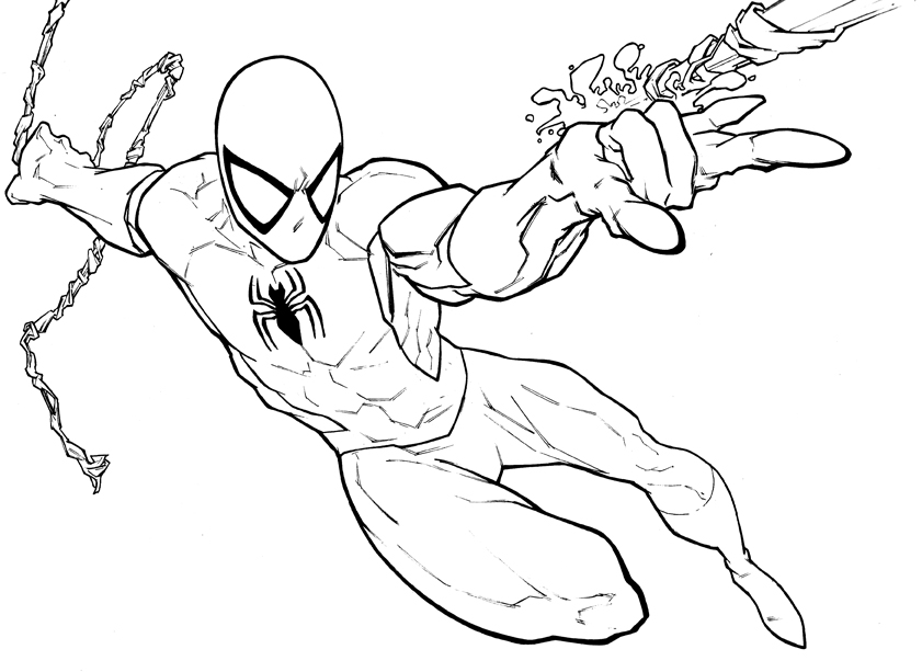 Раскраска: Marvel Superhero (Супер герой) #80111 - Бесплатные раскраски для печати