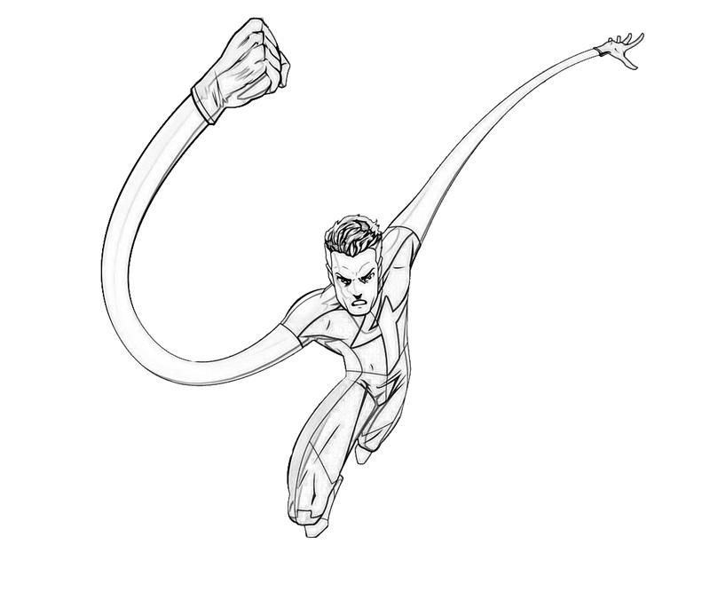 Раскраска: Мистер Фантастик (Супер герой) #84773 - Бесплатные раскраски для печати