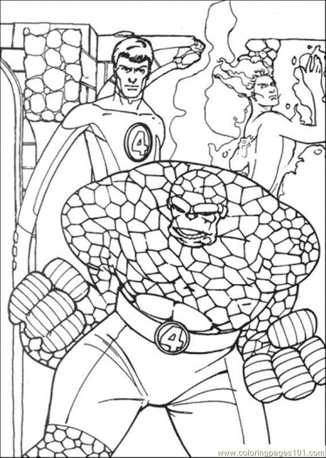 Раскраска: Мистер Фантастик (Супер герой) #84785 - Бесплатные раскраски для печати