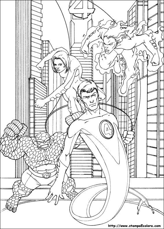 Раскраска: Мистер Фантастик (Супер герой) #84794 - Бесплатные раскраски для печати