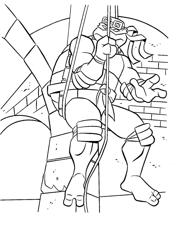 Раскраска: Черепашки ниндзя (Супер герой) #75465 - Бесплатные раскраски для печати