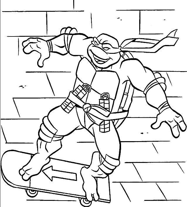 Раскраска: Черепашки ниндзя (Супер герой) #75529 - Бесплатные раскраски для печати