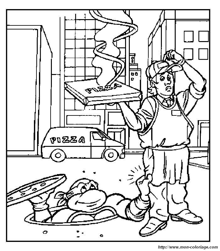 Раскраска: Черепашки ниндзя (Супер герой) #75544 - Бесплатные раскраски для печати